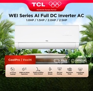 TCL Inverter Aircon Split-type Air Conditioner (WEI) AI Full DC BreezeIn , Smart IOT, Fast Cooling