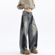SUODUN | Graffiti Washed Baggy Jeans for Men