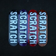 Skate Scratch Skateboards Typo Logo White Series Skateboard Deck