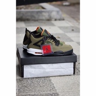 Sepatu Nike Air Jordan Retro 4 Undefeated Army Olive 100%BNIB