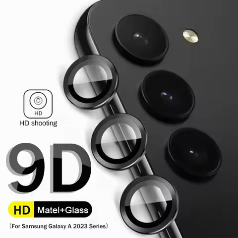 Rear Camera Protector Ring Case For Samsung Galaxy A55 35 25 15 A14 A34 A54 5G Back Tempered Glass L