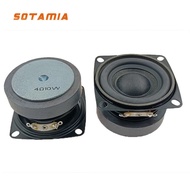 SOTAMIA 2pcs 2 Inch 53mm Full Range Speaker 4 Ohm 10W Rubber Edge Paper Cap Portable Multimedia Audi