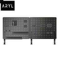 the Aryl™ Clamp-On Desk Pegboard Panel With Accessory Package