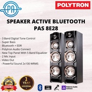 SPEAKER AKTIF POLYTRON BLUETOOTH PAS8E28 PAS 8E28 ACTIVE SPEAKER