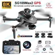 With Screen Remote Control FPV Drone 3-axis Stable  Gimbal  8K HD EIS Camera RC Quadcopter Laser Obs