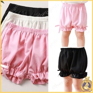 OMG* Girl Shorts Panties Summer Underwear Shorts Elastic Safety Shorts Comfortable Ruffle Bloomers A