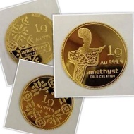 【TikTok Hot Style】 ✿Amethyst Gold Coin | Gold Bar 999.9◈