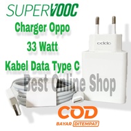 OPPO Super VOOC 33W Charger TYPE C Data Cable Original 100% Type C Cable Fast Charging