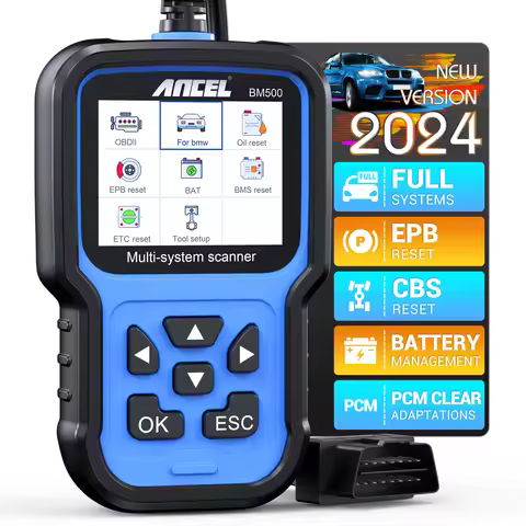 ANCEL BM500 OBD2 Scanner Airbag EPB SAS CBS Reset Full System OBD 2 Diagnostic for BMW Car Diagnosti