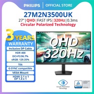 Philips Evnia 27M2N3500UK Circular Polarised Gaming Monitor [Fast IPS |320hz|0.3ms | AdaptiveSync