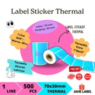 Thermal 70x30 MM BARCODE LABEL STICKER