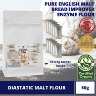 (UK-MADE) Diastatic Malt Flour (Cracker Bread-improver Amylase Baking Ingredient Organic Enzyme Barl