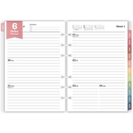2026 Weekly & Monthly Planner Refills for A5 6-Ring Binders, Nov 2025 - Dec 2026, Forvencer 6-Hole P