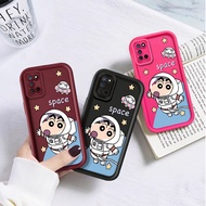 Cute Space Astronaut Crayon Shin-chan Phone Casing For OPPO A16 A16E A36 A55 A57 A76 A77 A58 A74 A96