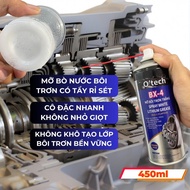 Xịt dầu chống rỉ phá sét bôi trơn đa năng cho kim loại O’tech BX-2 (450ml)