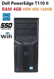 Server Dell PowerEdge T110 II Intel Xeon E3-1220 V2   3.10GHz -RAM 4GB -HDD SSD 120GB -DVD-RW / Wi-Fi