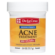 New De La Cruz 10% Sulfur Ointment - Cystic Acne Treatment for Face and Body - Daily 10 Min Spot Tre