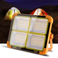 288 LED 8000W Portable LED Work Light USB Rechargeable Solar Work Lights COB Floodlight Magnetic Lan