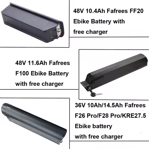 Fafrees E-Bike Battery 36V 10Ah 14.5Ah 48V 10.4Ah 11.6Ah Lithium Battery for FF20 F100 F26 F28 Pro K