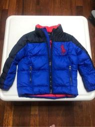 美國 Polo Ralph Lauren POLO 大馬 羽絨 外套 厚款 4/4T 二手 近全新