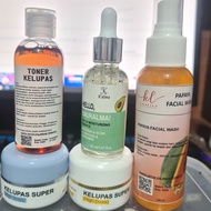 COD -PAKET 5 IN 1 WAJAH GLOWING DALAM 3 HARI - PAKET GLOWIN KELUPAS BY NAURALMA GLOWING 100% ORIGINA