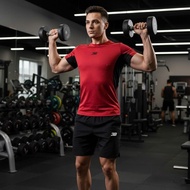 [ 4 COLORS ] Men's Sports Gym Shirt 3B 2026 – Cool Double Striped Fabric, Sweat Absorbent, Export St