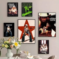 Cowboy Carter Singer B-Beyonce Poster Canvas Painting Bar Modern Home Living Room Retro Decoration W