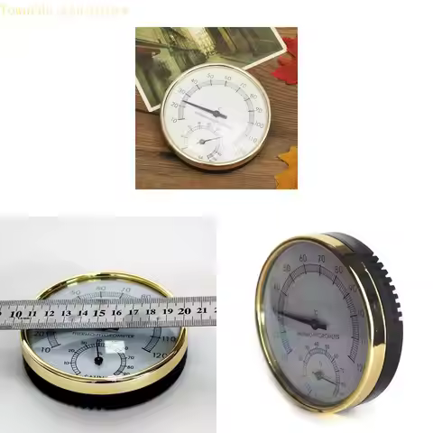 Q9QF Mini Indoor Thermometer Hygrometer 2 in 1 Temperature Humidity Monitor Gauge for Home Sauna Roo