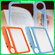 Large Square Magnifying Glass 5X 10X Handheld Magnifying Glass Page Reading Magnifier 48 LED Adjusta