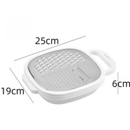 Multi Functional Stainless Steel Grater Potato Cucumber Carrot Slices Peeling Cleaning Basket Home K