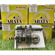ARATA EX5DREAMWAVE/CLASS RACING GEARBOX Full Set (C WITH STATER GEAR 25T) 1ST 14Tx31T /2ND18Tx27T/3R