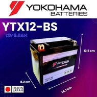 YTX12-BS YTX12 BATTERY YOKOHAMA YAMAHA XJ600N XT600 HONDA CM200T ZXR1200 GSX-R1000 ER6 BLADE250 BLADE650 NASA SYM