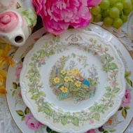 皇家道爾頓royal doulton野薔薇村老鼠搬家春天版 蛋糕盤點心盤