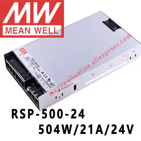 Mean Well RSP-500 Series meanwell 3.3V/4V/5V/12V/15V/24V/48VDC 500Watt Single Output with PFC Functi