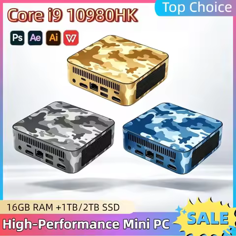 Intel Core i9 10980HK Portable Ultra Thin Mini Pocket PC Office Desktop PC 16GB DDR4 RAM 1TB 2TB SSD