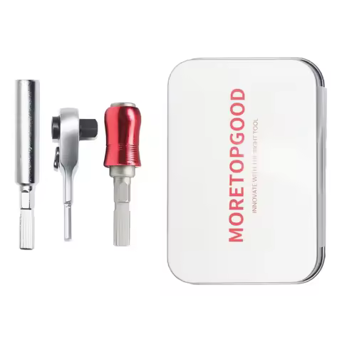 Flat End 2 in1 EDC Ratchet Wrench Screwdriver for Multi-tool, Multitool Accessories Compatible with 