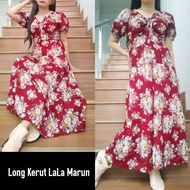 LONG DRESS SERUT TALI | DASTER KERUT DADA | SABRINA