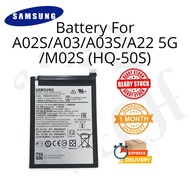 BATERI MODEL HQ-50S SESUAI UNTUK TELEFON A02S / A03 / A03S / A22 5G/ M02S COMPATIBLE BATTERY