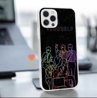 BTS主題 款iPhone/Samsung三星手機殼 透明軟殼/黑邊軟殼/鋼化玻璃殼
