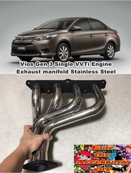 Toyota Vios Gen 3 Stainless Steel Exhaust Headers For Single Vvti (2014-2017 Models)