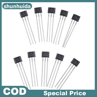 Shunhuida 10pcs Hall element 49E OH49E SS49E linear Sensor Hall sensor VN