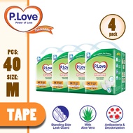 P.Love Standard Adult Tape Diapers - M10 / L8 / XL8 (4 Pack)