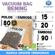 Vacuum Bag Plastic 15x20cm PLAIN EMBOSSED Vacuum Sealer DELKOCHOICE