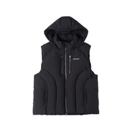 隱蔽者可拆卸帽絎線羽絨馬甲結構設計外穿羽絨外套男