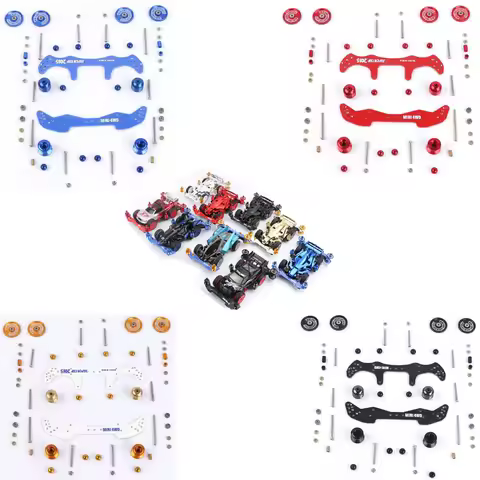 1 Set MA/AR Chassis Upgrade Parts Set Starter Kit FRP/Rollers/Damper Set For Tamiya Mini 4WD Car Mod