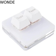 WONDE Copy Paste Keypad, Keypad Acrylic Custom Mini 2 Key Keypad, Hot Swap Illumination Mini Red Swi