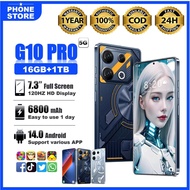 5G HP Handphone 16GB RAM 1TB ROM 6800mAh Android 14 7.3 Inch Dual SIM Big Battery Smartphone Ready S