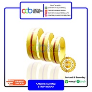 MERAH Yellow Canvas Red Strip 2.5 inch x 4 ply