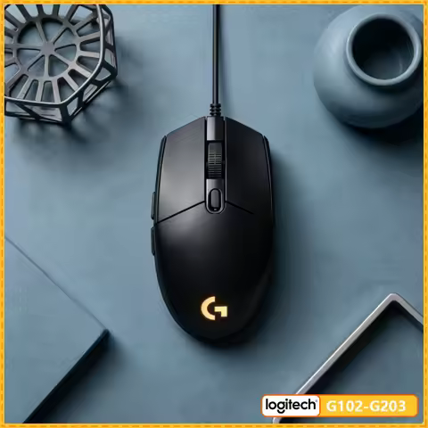 G102 Logitech G203 Wired USB Mouse, Lightsync Technology, High Performance Optical Sensor, For Espor