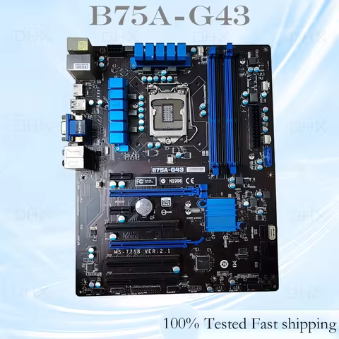 LGA 1155 32GB ATX HDMI For MSI B75A-G43 Motherboard B75 DDR3 Mainboard 100% Tested Fully Work be shi